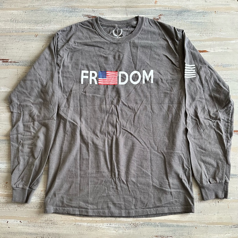 Vices and Virtues long sleeve “Freedom” tee.